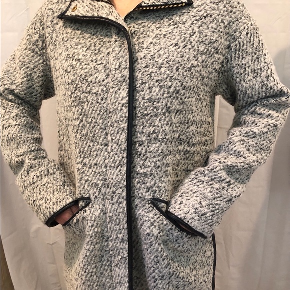 Nordstrom Womens Gray Wool Coat - Picture 2 of 9